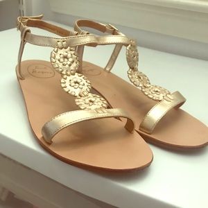 Jack Rogers Gold sandals